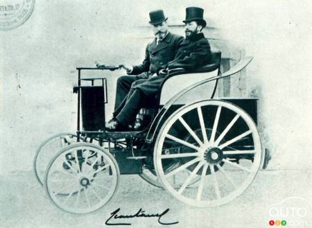 Charles Jeantaud drives the Tilbury, 1881